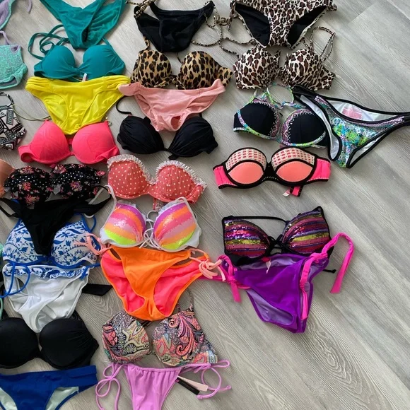 Victoria’s Secret Bikini Sets 34B/32C & Mostly Size Small Bikini Bottoms - Read - Picture 4 of 16